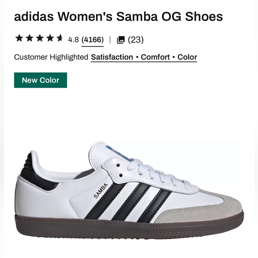 Adidas Samba OG Sneakers - White and Black